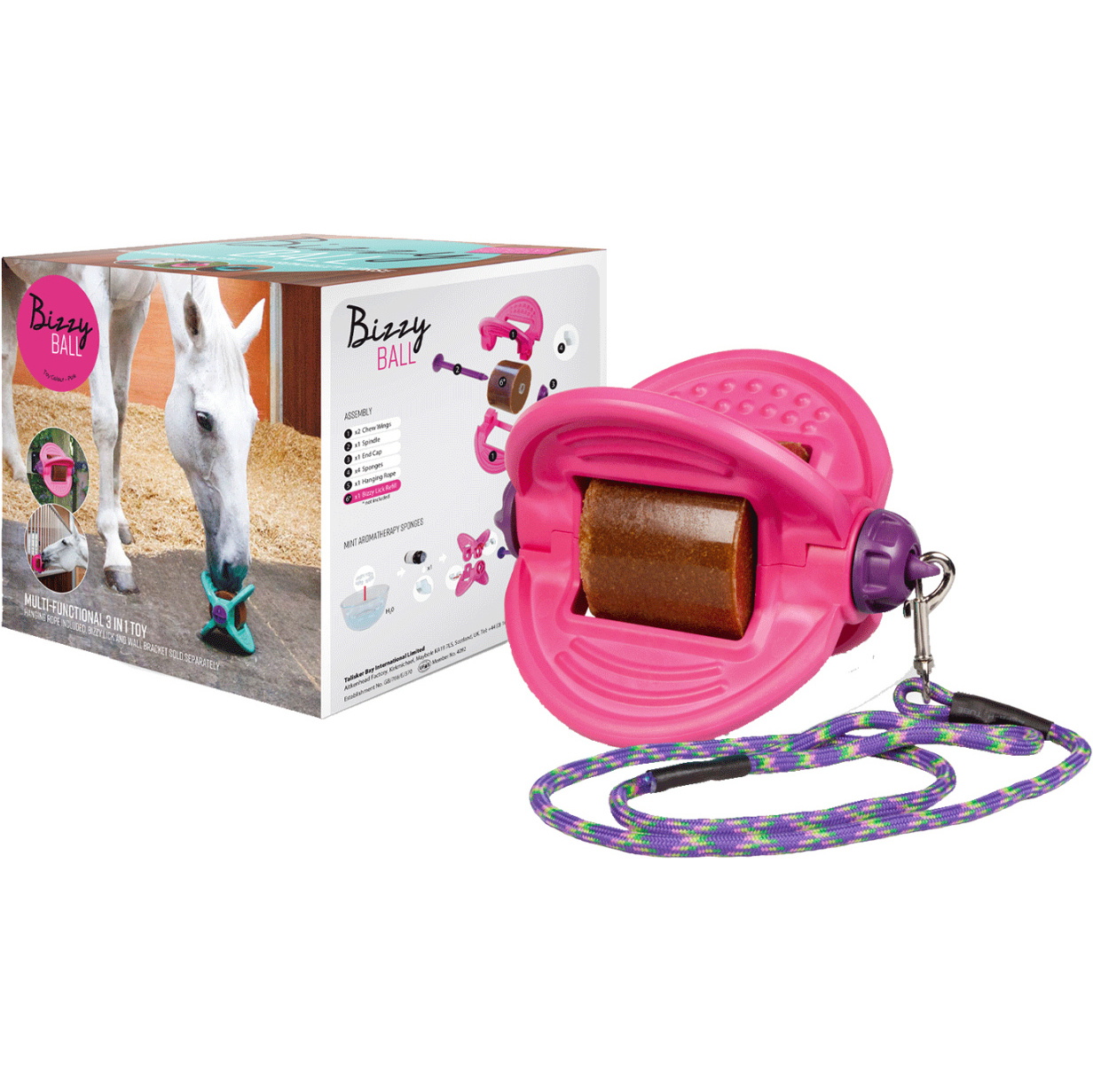 2026 Bizzy Horse Draaiende Bal 1571031 - Pink